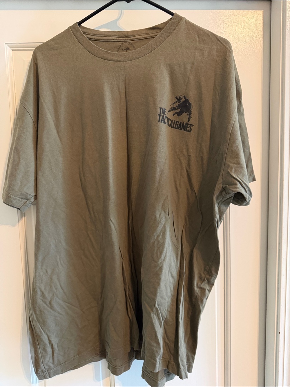 Mossimo Supply Co. Olive Green Short Sleeve Tee with Tactical Games Logo